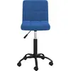 Image de vidaXL Chaise de salle à manger pivotante bleu velours