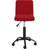 Image de vidaXL Chaise de salle à manger pivotante vin rouge velours