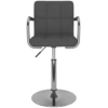 Image de vidaXL Chaise de salle à manger Tissu gris foncé
