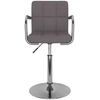 Image de vidaXL Chaise de salle à manger Taupe Tissu