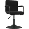 Image de vidaXL Chaise de salle à manger noir velours