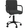 Image de vidaXL Chaise de salle à manger 4 pcs. Pivotantes Noir Velours