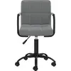 Image de vidaXL Chaise de salle à manger Pivotante Gris foncé Velours