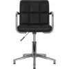 Image de vidaXL Chaise de salle à manger 6 pcs. Pivotantes Noir Similicuir