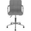 Image de vidaXL Chaise de salle à manger Tissu gris clair pivotant