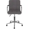 Image de vidaXL Chaise de salle à manger Tissu Taupe pivotant
