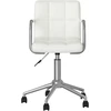 Image de vidaXL Chaise de salle à manger Pivotante Blanc Similicuir