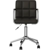 Image de vidaXL Chaise de salle à manger pivotante noir similicuir