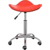 Image de vidaXL Chaise de bureau rouge en similicuir