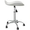 Image de vidaXL Chaise de salle à manger Pivotante Blanc Similicuir