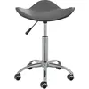 Image de vidaXL Chaise de salle à manger pivotante Gris Similicuir