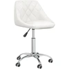 Image de vidaXL Chaises de salle à manger 6 pcs. Pivotant Blanc Similicuir
