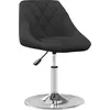 Image de vidaXL Chaise de salle à manger 4 pcs. Pivotantes Noir Velours