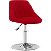 Image de vidaXL Chaise de salle à manger 4 pcs. Pivotantes vin rouge velours