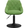 Image de vidaXL Chaise de salle à manger vert clair velours
