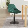 Image de vidaXL Chaise de salle à manger vert foncé velours