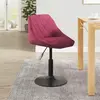 Image de vidaXL Chaise de salle à manger vin rouge velours