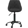 Image de vidaXL Chaise de bureau noir velours