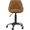 Image de vidaXL Chaise de bureau marron velours