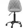 Image de vidaXL Chaise de bureau gris clair velours