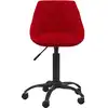 Image de vidaXL Chaise de bureau rouge vin velours