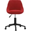 Image de vidaXL Chaise de salle à manger pivotante vin rouge velours