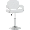 Image de vidaXL Chaise de salle à manger 4 pcs. Pivotant Blanc Similicuir