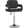 Image de vidaXL Chaise de salle à manger 6 pcs. Pivotantes Noir Similicuir