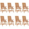 Image de vidaXL Chaises de jardin pliantes 8 pcs. Bois massif d'eucalyptus
