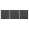 Image de vidaXL Lit surélevé Gris 300x50x91 cm WPC