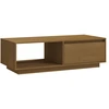 Image de vidaXL Table basse marron miel 110x50x33,5 cm pin massif