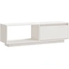 Image de vidaXL Armoire TV Blanc 110x30x33,5 cm Pin massif