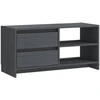 Image de vidaXL Armoire TV Gris 80x31x39 cm Pin massif