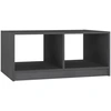 Image de vidaXL Table basse Gris 75x50x33,5 cm Pin massif