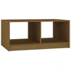 Image de vidaXL Table basse marron miel 75x50x33,5 cm Pin massif