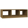Image de vidaXL Table basse marron miel 110x50x34 cm pin massif