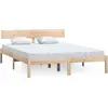 Image de vidaXL Lit en bois massif sans matelas 120x200 cm