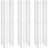 Image de vidaXL Gabion lits surélevés 3 pcs 30x30x150 cm fer