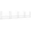 Image de vidaXL Corbeille à gabion en forme de U avec 5 colonnes en fer 500x20x100 cm
