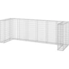 Image de vidaXL Mur en gabion pour poubelles Acier galvanisé 325x100x110 cm