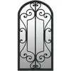 Image de vidaXL Miroir de jardin noir 70x30 cm Fer