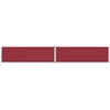 Image de vidaXL Marquise latérale extensible rouge 160x1000 cm