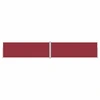 Image de vidaXL Marquise latérale extensible rouge 180x1000 cm