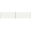 Image de vidaXL Marquise latérale extensible Crème 220x1000 cm