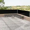 Image de vidaXL Store latéral extensible noir 117x1200 cm