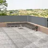 Image de vidaXL Marquise latérale extensible Anthracite 117x1200 cm
