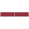 Image de vidaXL Marquise latérale extensible rouge 200x1200 cm