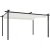 Image de vidaXL Pavillon avec toit extensible 4x3 m Crème