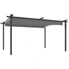 Image de vidaXL Pavillon avec toit extensible 4x3 m Anthracite