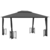 Image de vidaXL Pavillon avec parois latérales & double toit 3x4 m Anthracite